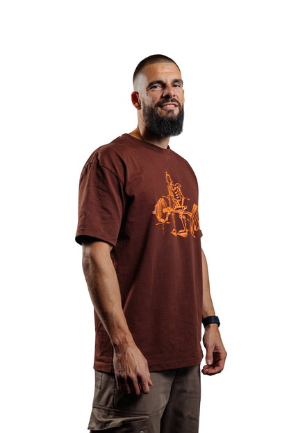 DEADLIFT Bordo Oversized Majica