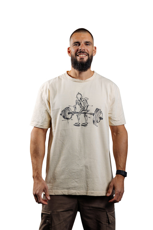 DEADLIFT Krem Oversized Majica