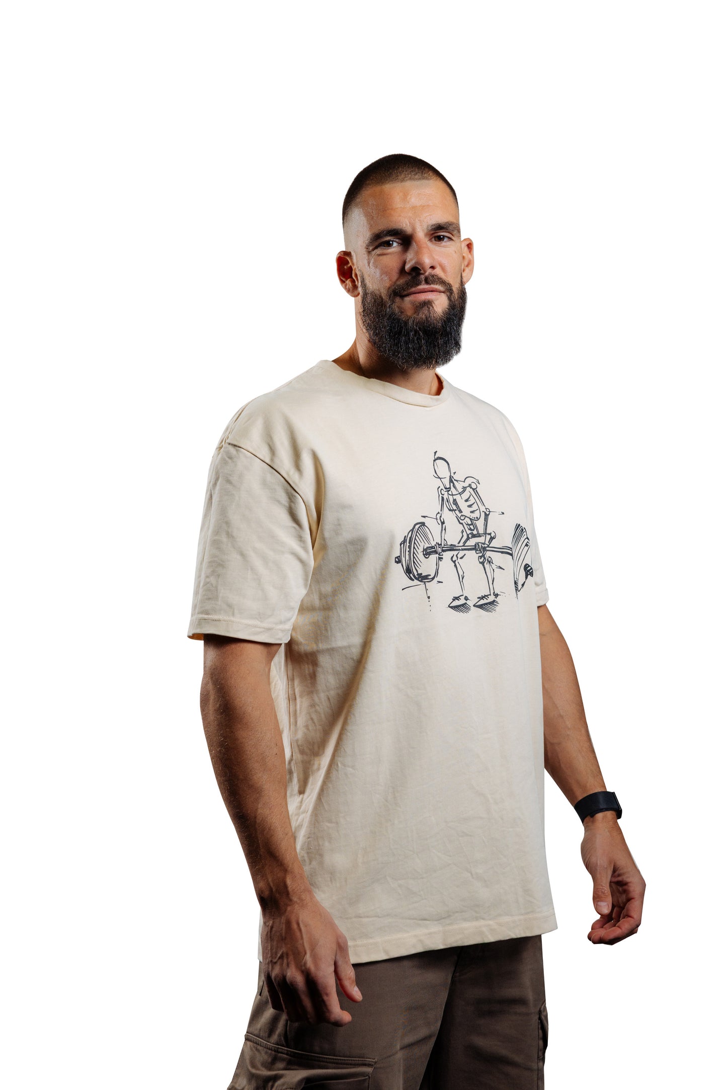 DEADLIFT Krem Oversized Majica